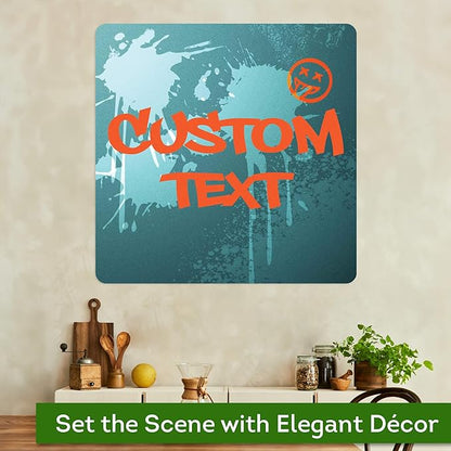 Custom Sign, Custom Street Sign, 11 Font Colors, 13 Font Styles, 4 Hole Options, 22 Sizes, 36x36 Inches, Rust Free DiBound, Fade Resistant, Made in USA by My Sign Center (Graffiti)