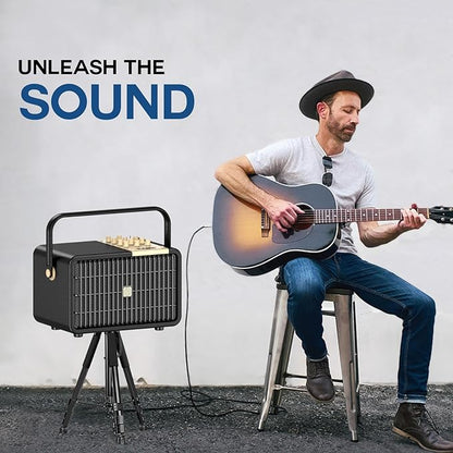 L400 Professional Karaoke Machine with 2 UHF Wireless Microphones for Adults, 320W Peak Bluetooth Speaker PA System with Bass/Treble Adjustment for Home Party Wedding Outdoor Christmas Events