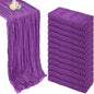 12 Pack Purple Cheesecloth Table Runner 10ft Boho Gauze Fabric Cheese Cloth Table Runner 35 x 120 Inch Rustic Sheer Runner for Romantic Wedding Decor Baby Shower Party Table Centerpiece Decoration