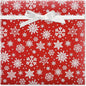 Current Snowflake on Red Christmas Rolled Wrapping Paper - Premium Jumbo 23-Inch x 32-Foot Gift Wrap Roll, 61 Square Feet Total