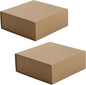 CECOBOX - Gift Boxes with Lids for Presents 6"x6"x2.75" - Matte, Collapsible Magnetic Closure Gift Box - Groomsmen & Bridesmaid Proposal Boxes, Wedding, PR, Birthdays, Holidays (Kraft)