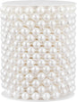 33 Feet Faux Pearl Beads Garland 10mm Craft String Pearls for Wedding Centerpiece Christmas Tree and Flowers Decoration DIY(White)