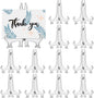 12 Pack 3 Inch Clear Plastic Easels or Stand/Plate Holders to Display Pictures or Other Items at Weddings, Plate Stands for Home Decoration, Birthdays, Tables