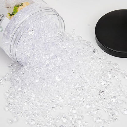 Vase Fillers for Centerpieces Home Deco,8700 Pieces Clear Diamond Table Confetti,Fake Plastic Gems for Bridal Shower,Wedding & Party Decorations