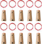 Aluan Wine Bottle Lights with Cork 10 Pack 20 LED Christmas Mini Fairy Lights for Indoor, Waterproof Battery Operated Cork Lights for Liquor Bottles Party Jar Wedding Reception Bar Decoration, Red