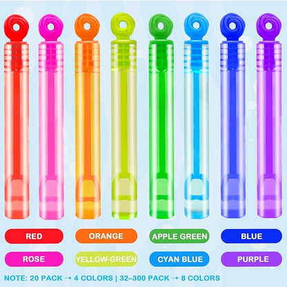 Bulk Classroom Treasure Box Toys Prizes for Kids 300 Pack, Mini Small Bubble Wands Outdoor Party Favor Supplies Bulk for Toddlers, Non Candy Treat Goody Gift Bag Stuffers Fillers for Birthday Wedding
