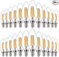 FLSNT 24 Pack LED Candelabra Bulbs 60W Equivalent, B11 Dimmable LED Chandelier Light Bulbs, E12 Base, 2700K Soft White