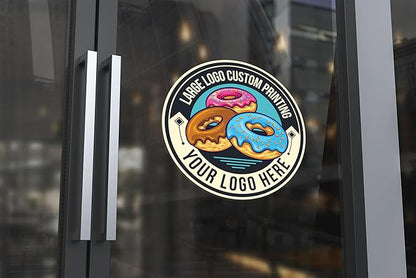 Large Custom Vinyl Decals – Full Color Personalized Sticker Decals Printing | Custom Business Logo Stickers for Windows, Stores, Walls, Doors, Cars, Trucks, Windshield, & More
