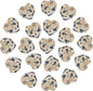 PATIKIL 20 Pcs Natural Heart Shaped Crystal Stone, 0.6 Inch Mini Polished Love Gemstone Crystal, Pocket Rock Engraved Worry Stones for Women Gifts Meditation, Spotted Black