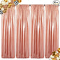 ShinyBeauty Blush Sequin Backdrop Curtains, 4 Panels, 2FTx8FT, Sparkle Photo Booth Backdrop