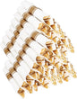 400PCS Pre Rolled Gold Plastic Silverware Sets - Heavy Duty Hammered Gold Cutlery Include 100 Pack Wrapped Disposable Utensils with Napkins for Parties, Dinners & Weddings