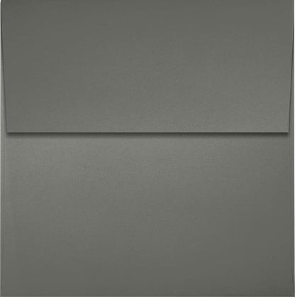 LUXPaper Square Invitation Envelopes | Peel & Press | 4" x 4" | Smoke Gray | 80lb. Text | 50 Qty