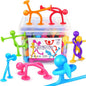 OleOletOy Suction Fidget Toys for Kids: 21 Pack Suction Cup People Toys - Fidget Toys Bulk Treasure Box Toys for Kids Autism School Classroom Calming - Prizes for Stocking Stuffers Party Favors Gifts