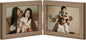 decorUhome Double 6x4 Picture Frame Horizontal, Engineered Wood Bifold Photo Frame with Plexiglass for Tabletop Display, 6x4, Oak