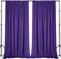 Sugargirl 10x10FT Purple Backdrop Curtains Polyester Photo Backdrop Drapes Curtains 2 Panels with Rod Pockets for Party Birthday Wedding Photography Home Decoration