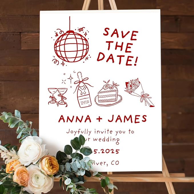 Personalized Funny Wedding Welcome Sign for Weddings, Bridal Party, Engagement, Custom Wedding Plaque for Bride & Groom, Welcome Board Reception Sign, Corrugated Plastic H Stake