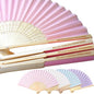 25 Sets Personalized Pink Hand Fans, Custom Engraved Folding Fans for Wedding Guests, Bamboo Folded Handheld Fan Wedding Fan Bridal Dancing Props Party Favors Bridal Shower Gifts