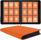 Card Binder 9 Pocket for 360 Cards - Premium Trading Card Binder with Sleeves Protection, Side Loading Collection for TCG, MTG, YGO, One Piece Collectible Cards (Orange)