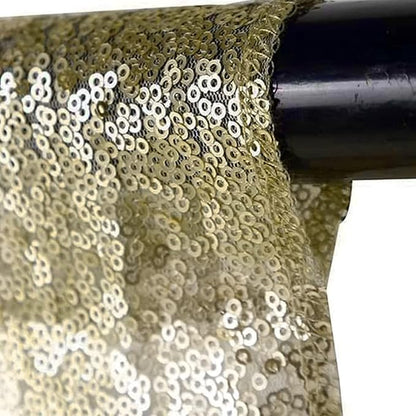 JYFLZQ Champagne Sequin Backdrop Curtains 7ft x 7ft 1 Panel Glitter Photo Booth Backdrops Sparkly Photography Background Drapes for Parties Wedding Bridal Showers
