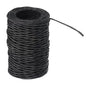 PATIKIL 164 Feet Floral Bind Wire Wrap Twine, 2mm Florist Wire Iron Wire Paper Covered Vine Wrapping Binding Wire for Flower Bouquets, Black