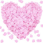 1000Pieces Rose Petals, Artificial Flower Petals Fake Rose Petals Silk Red Rose Petals for Romantic Night,Wedding,Proposal Anniversary Flower Decorations (Light Pink)