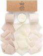 Vitalizart White Handmade Chiffon Silk Ribbon Fringe 1.5" x 21 Yd Nude & Ivory Frayed Edges Ribbons for Wedding Invitations Bridal Bouquets Gifts Wrapping Crafts Holiday Party Decorations