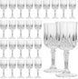 24 Pcs Plastic Wine Glasses 7oz – Unbreakable Clear Plastic Goblets for Parties Reusable & Dishwasher Safe Ideal for Weddings, Bars, and Every Celebration
