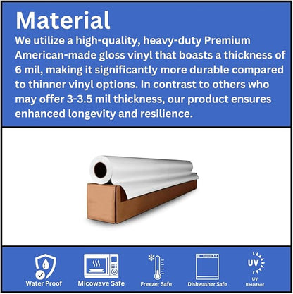 AVgrafx 120 3" Round Custom Personalized Stickers Labels Vinyl Waterproof Dishwasher Safe, Made USA, Text or Image (3x3 Inches)