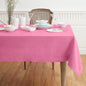 Solino Home Linen Tablecloth for Rectangle Tables 60 x 90 Inch - 100% Pure Linen Flamingo Pink Table Cloth - Fete, Machine Washable Cloth Tablecloth for Halloween