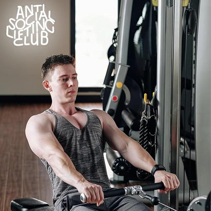 Anti Social Lifting Club Neon Sign for Wall Decor Gym Neon Light Lifting LED Neon Sign Letter Led Neon Light for Gym Man Cave Lifting Club Decoration