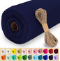 Navy Blue Tulle Fabric Roll, 54" x 40 Yards (120FT) Tulle for Wedding Decoration DIY Tutu Party Backdrop Baby Shower Table Skirts Gift Wrapping