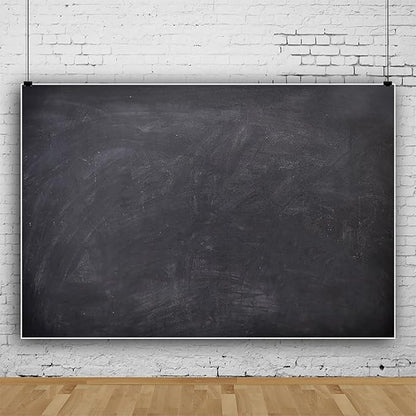 Renaiss 6x4ft Blank Blackboard Backdrop for Photoshoot Man Woman Portrait DIY Chalkboard Photography Background Back to School Banner School Season Photo Booth Props Wedding Teachers` Day Party Decor