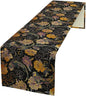 Japanese Table Runner Retro Flowers Oriental Tradition Kio Fish Art Printed Burlap Runner Home Kitchen Dining Table Living Room Decor Fabric 1 Panel W13xL90in