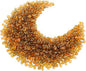 Hilitchi Glass Stones Non-Toxic Beautiful Smooth Vibrant Colors Vase Filler, Table Scatter, Aquarium Fillers, Gems Displaying, Gem Glass Confetti [Amber Stone Aprox. 1lb(455g)/Bag]