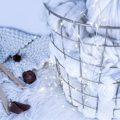 16 Pack 30 Led Fairy Lights Battery Operated String 10 Feet Waterproof Twinkle Mason Jar Silver Wire Firefly for Christmas Party W+wt