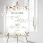 Personalized Wedding Welcome Sign, Flowers Wedding Welcome Sign, Wedding Welcome Sign, Custom Wedding Sign, Welcome To Our Wedding Sign, Flowers Wedding Board, Wedding Decorations Signs # 17