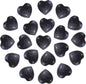 PATIKIL 20 Pcs Natural Heart Shaped Crystal Stone, 0.6 Inch Mini Polished Love Gemstone Crystal, Pocket Rock Engraved Worry Stones for Women Gifts Meditation, Indigo Blue