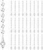 Nuenen 100 Pcs Acrylic Hanging Crystals for Centerpieces Chandelier Clear Crystal Garland Strands Ornament Acrylic Clear Beads Prisms Pendant for Christmas Tree Window Home Decoration(Lantern)