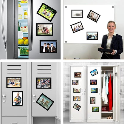 Magnetic Picture Frames 5X7 for Fridge (30 Pack),Magnets Photo Pockets/Sleeves,Decorations for Home/Office/School/Classroom/Lockers/Fridge