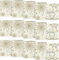Artoid Mode Beige Snowflake Let It Snow Winter Placemats Set of 12, 12x18 Inch Seasonal Christmas Table Mats for Party Kitchen Dining Decoration