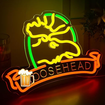 Beer Neon Sign for Wall Decor Beer Neon Lights Bar Led Sign for Man Cave Home Bar Shop Pub Bistro Game Room Party Hotel Decor,Birthday Gifts for Father or boy friend Size15.7 * 10.6in(JTD281)