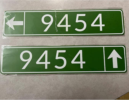 Custom Street Signs, Reflective Option, Single/Double Sided, Outdoor Metal Signs with Direction Arrow, Personalized Rust Free Aluminum, UV Protected & Weatherproof - 4x18 Inch