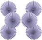 Purple Birthday Decorations,DIY Purple Paper Fans Hanging Decoration ,Party Decorations for Adults 16in,Little Mermaid Party Decor,Baby Shower Decorations 30 Color DIY Set (Light Purple)
