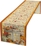Autumn Table Runner,Farmhouse Leaves Pumpkin Thanksgiving Table Cloth for Kitchen Dining Table Decoration Home Party Decor 13x36 Inch