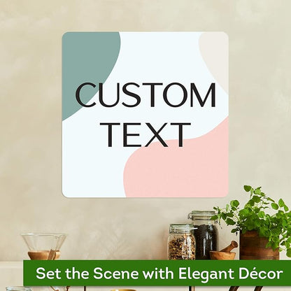 Custom Sign, Custom Street Sign, 11 Font Colors, 13 Font Styles, 4 Hole Options, 22 Sizes, 18x18 Inches, Rust Free DiBound, Fade Resistant, Made in USA by My Sign Center (Minimalist)