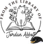 Personalized Book Embosser - Custom Library Stamp, Personal Gifts for Book Lovers, Readers, Teachers (Cat-27)