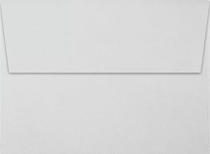 LUXPaper A7 Invitation Envelopes | Peel & Press | 5 1/4" x 7 1/4" | Gray | 80lb. Text | 100% Cotton | 50 Qty