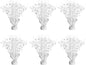 6 Pack Star Table Centerpieces for Party, Birthday Table Decorations for Kids Adults, Party Centerpieces for Tables for Wedding Baby Shower Graduation Holiday Event (White)