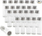 Darware Party Favor Matches Jars (24-Pack): Empty Glass Vials with Strike Stickers for Wedding Favors and DIY Gifts