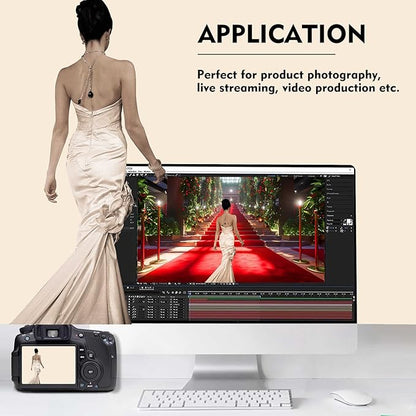 Cream Photography Backdrop for Photoshoot, Photo Backdrop Curtain, Perfect Cream Backdrops for Party Portrait Photoshoots Video Studio 8FTx10FT
